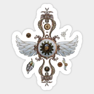 Wonderful noble steampunk design Sticker